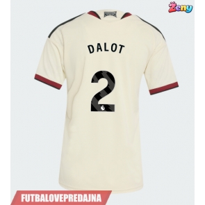 Lacne Ženy Futbalové dres Manchester United Diogo Dalot #2 2026-27 Krátky Rukáv - Tretina